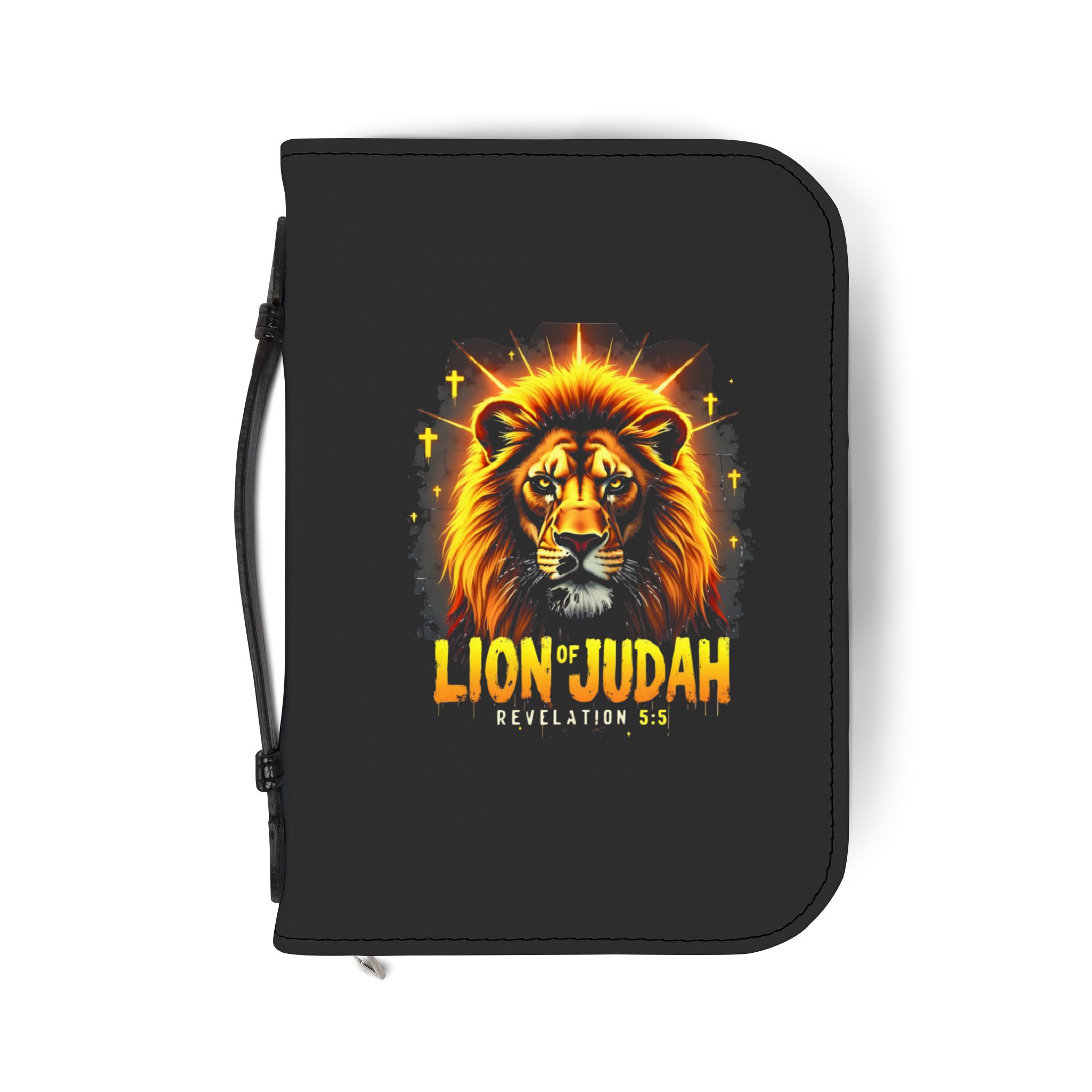 Lion of Judah Bible Cover | Revelation 5:5 Christian Scripture Zippered Case - Image 2