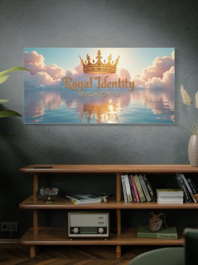 Royal Identity Canvas Wall Art – 'Royal Identity Revelation 1:6' Matte Stretched Canvas