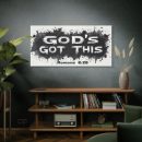 God's Got This Canvas Wall Art — Romans 8:28 Inspirational Faith Decor
