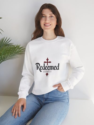 Faith Inspired, Redeemed, Unisex Heavy Blend™ Crewneck Sweatshirt