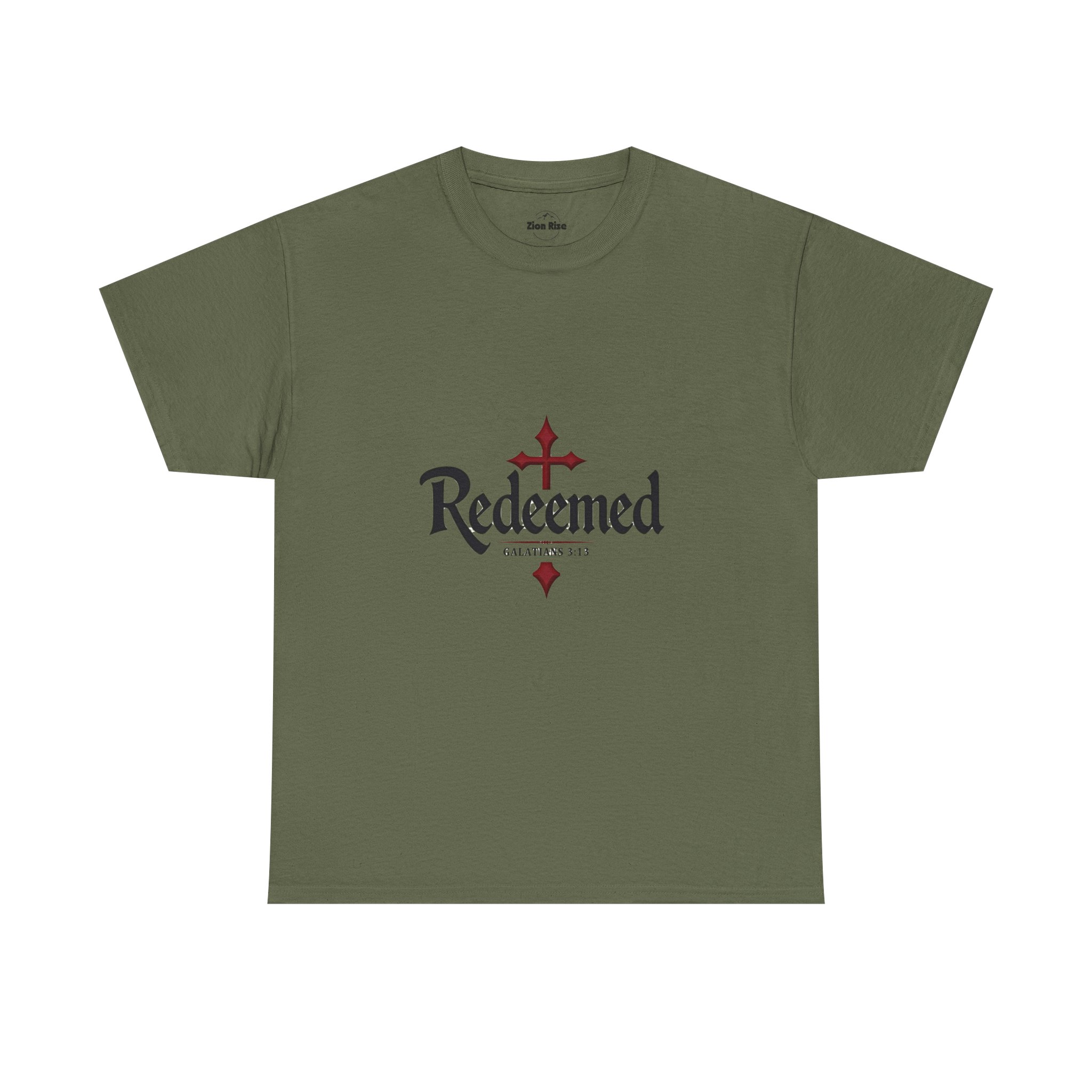 Christian, Faith Inspired, Redeemed, Unisex Heavy Cotton Tee - Image 11
