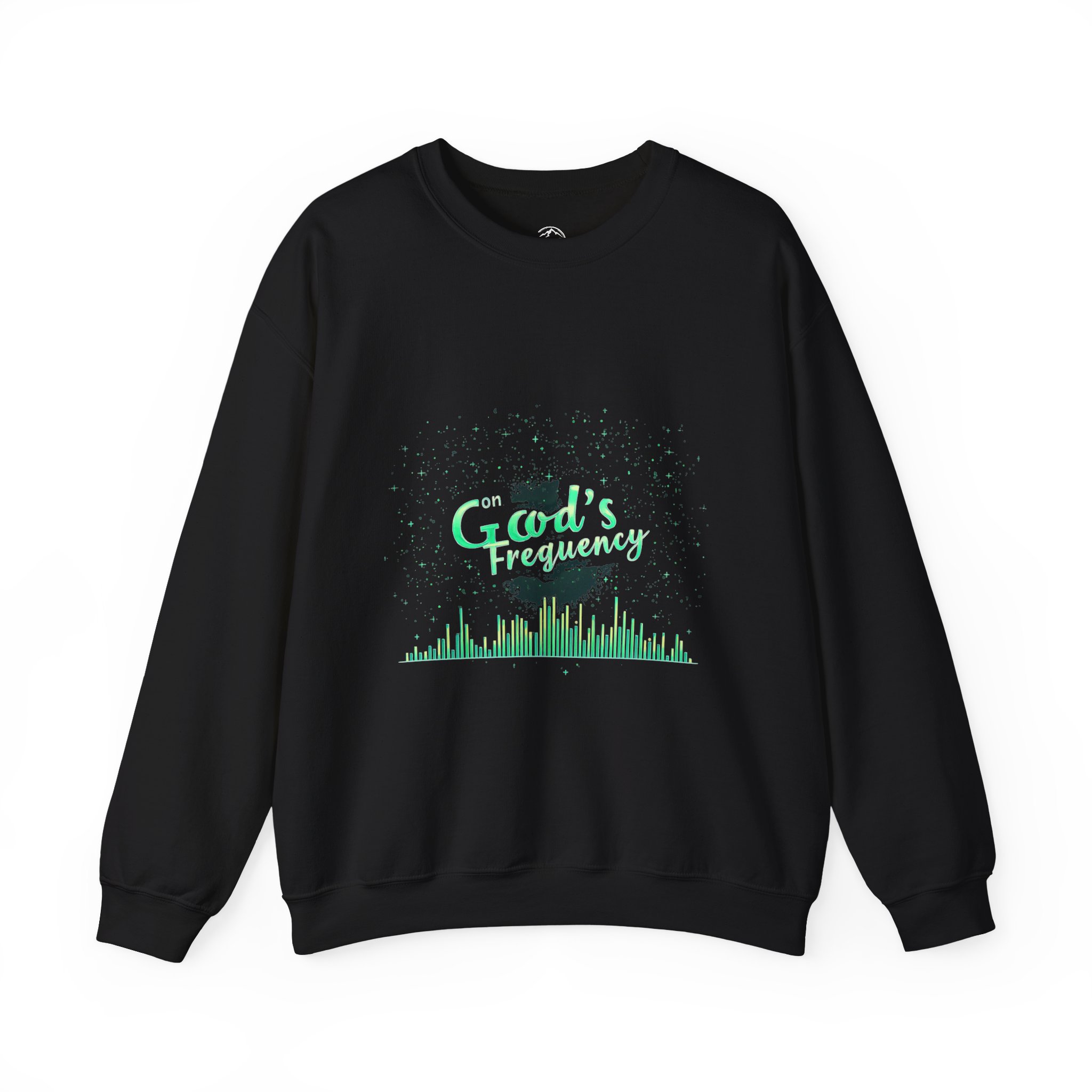 God's Frequency Unisex Crewneck Sweatshirt | Spiritual Vibes, Faith Apparel, Cozy Gift, Everyday Comfort, Unisex Fashion - Image 3