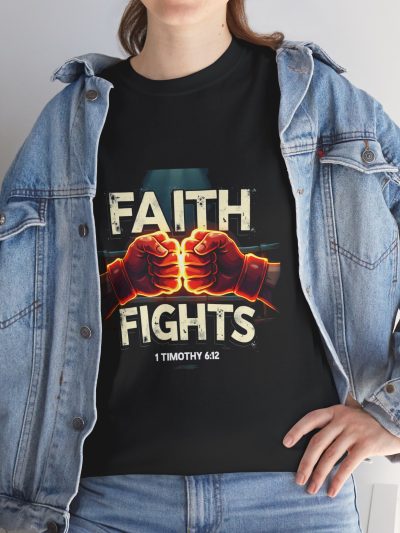 Faith Fights Unisex Heavy Cotton Tee, Inspirational Tee for Christians, Faith-Based Apparel, Motivational T-Shirt, Gifts for [...]