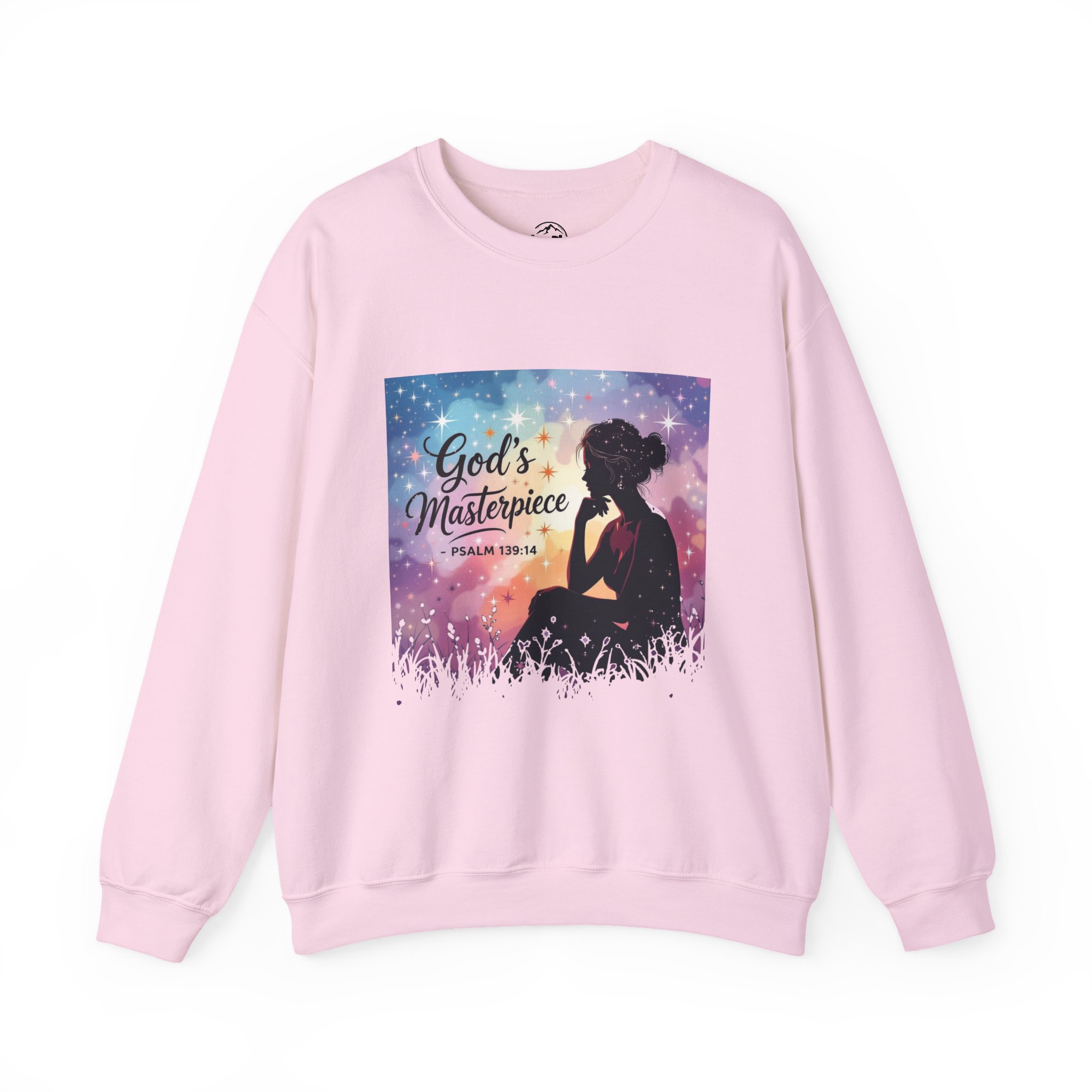 God's Masterpiece silhouette, Sweatshirt | Psalm 139:14 Christian Inspirational - Image 8