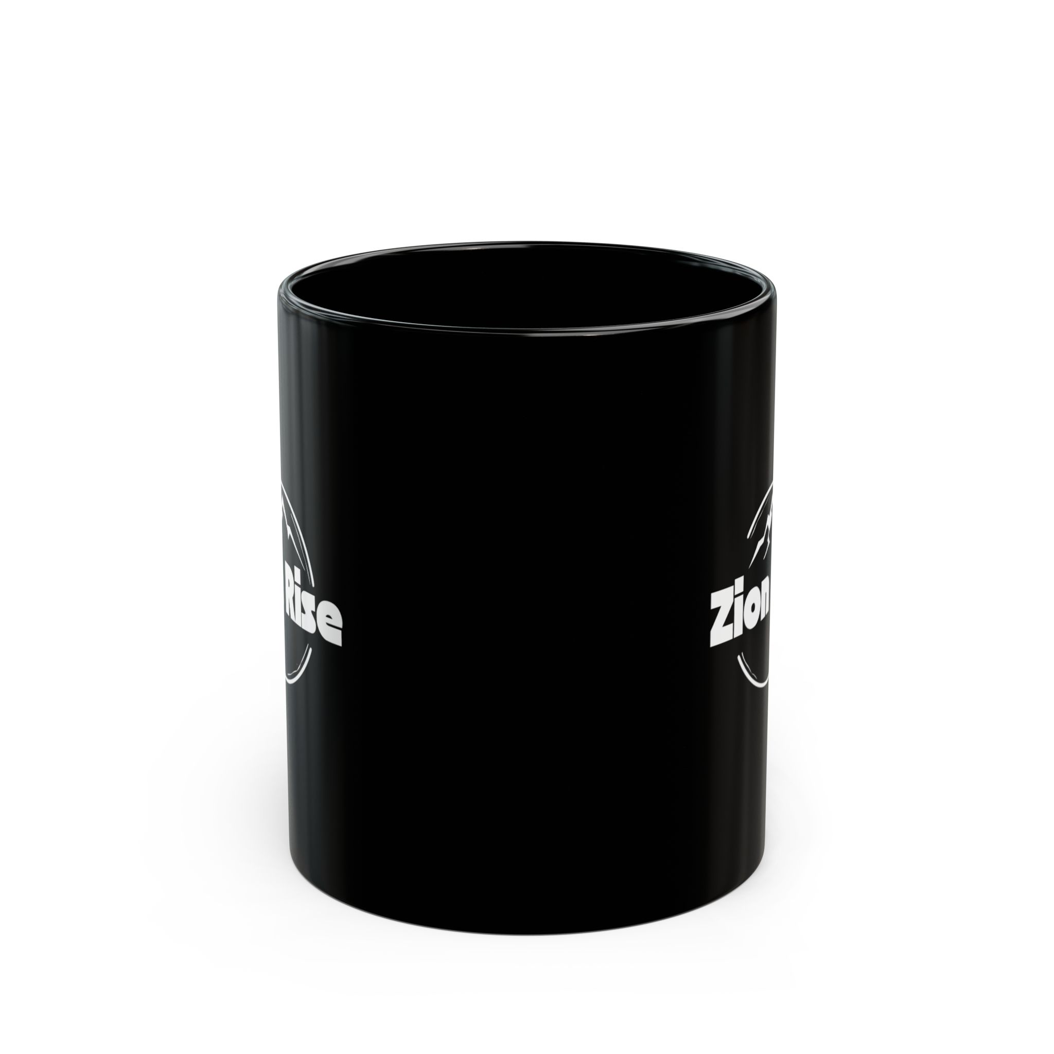 Zion Rise Black Coffee Mug — Mountain Logo Ceramic Mug (11oz & 15oz) - Image 2