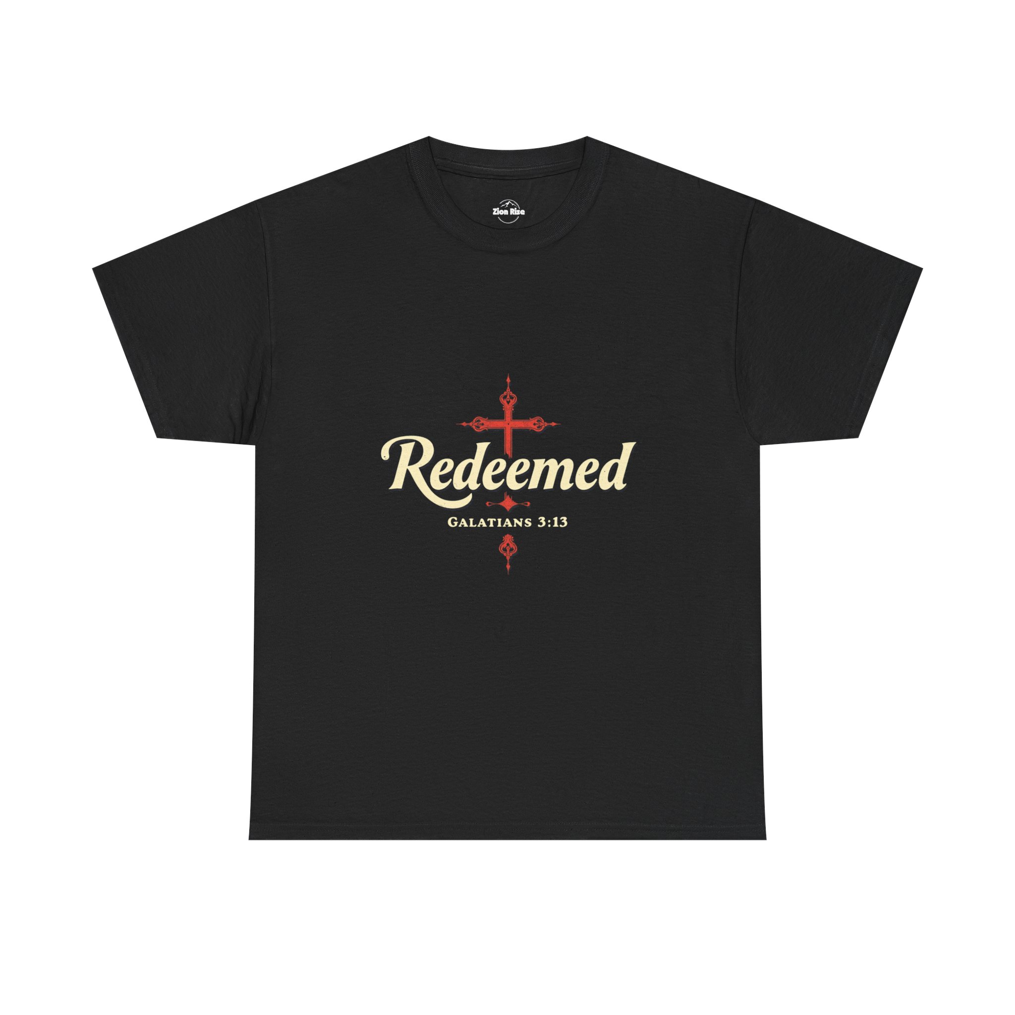 Christian, Faith Inspired, Redeemed, Unisex Heavy Cotton Tee - Image 3