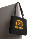Lion of Judah Unisex Tote Bag | Flaming Lion Illustration, Revelation 5:5