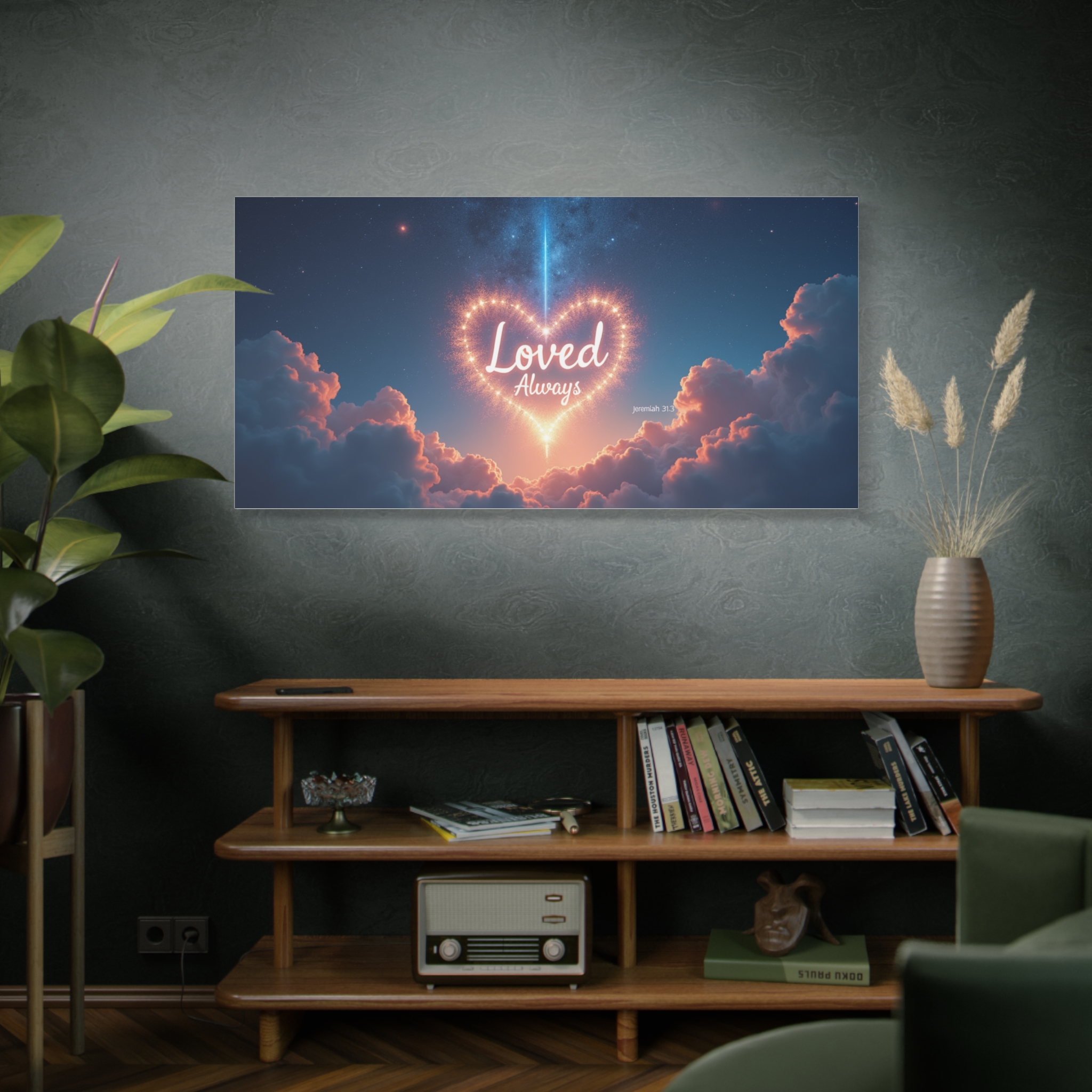 Loved Always Heart Wall Art — Matte Stretched Canvas - Image 7