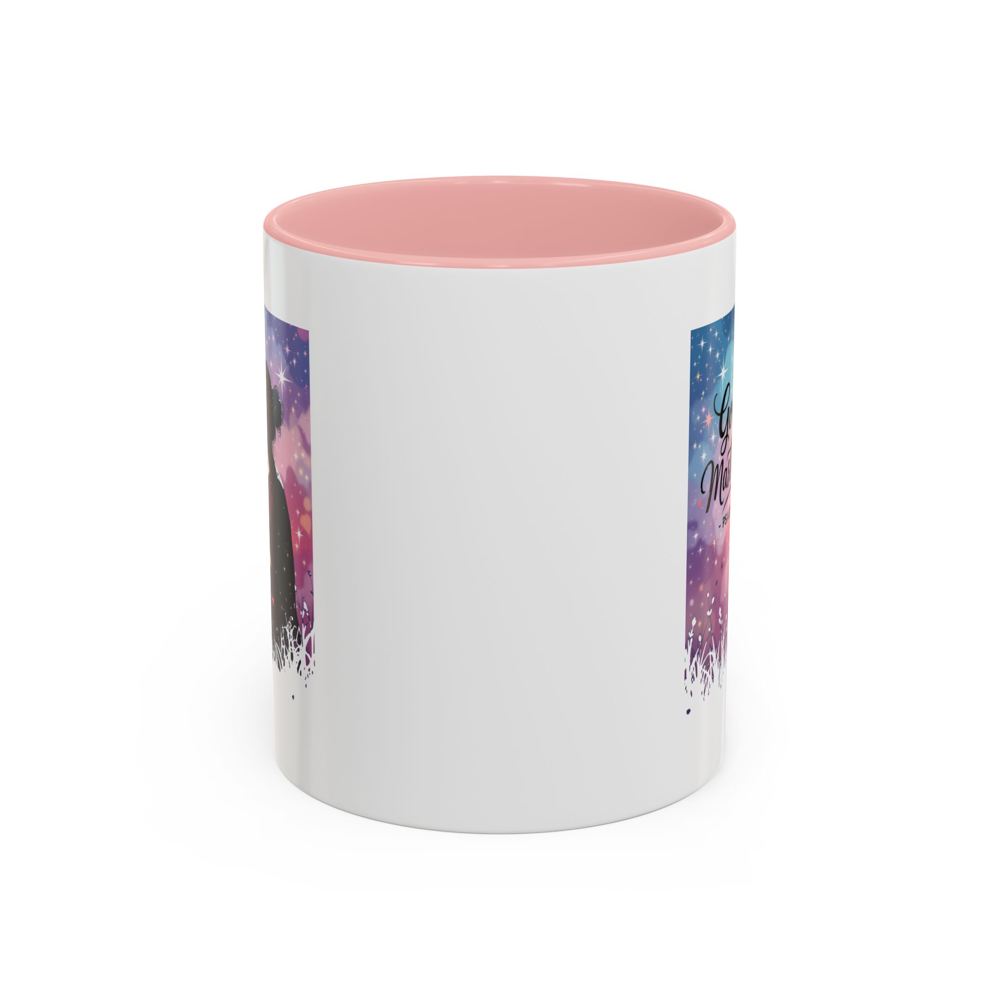 God's Masterpiece Coffee Mug | Psalm 139:14, silhouette galaxy design - Image 2