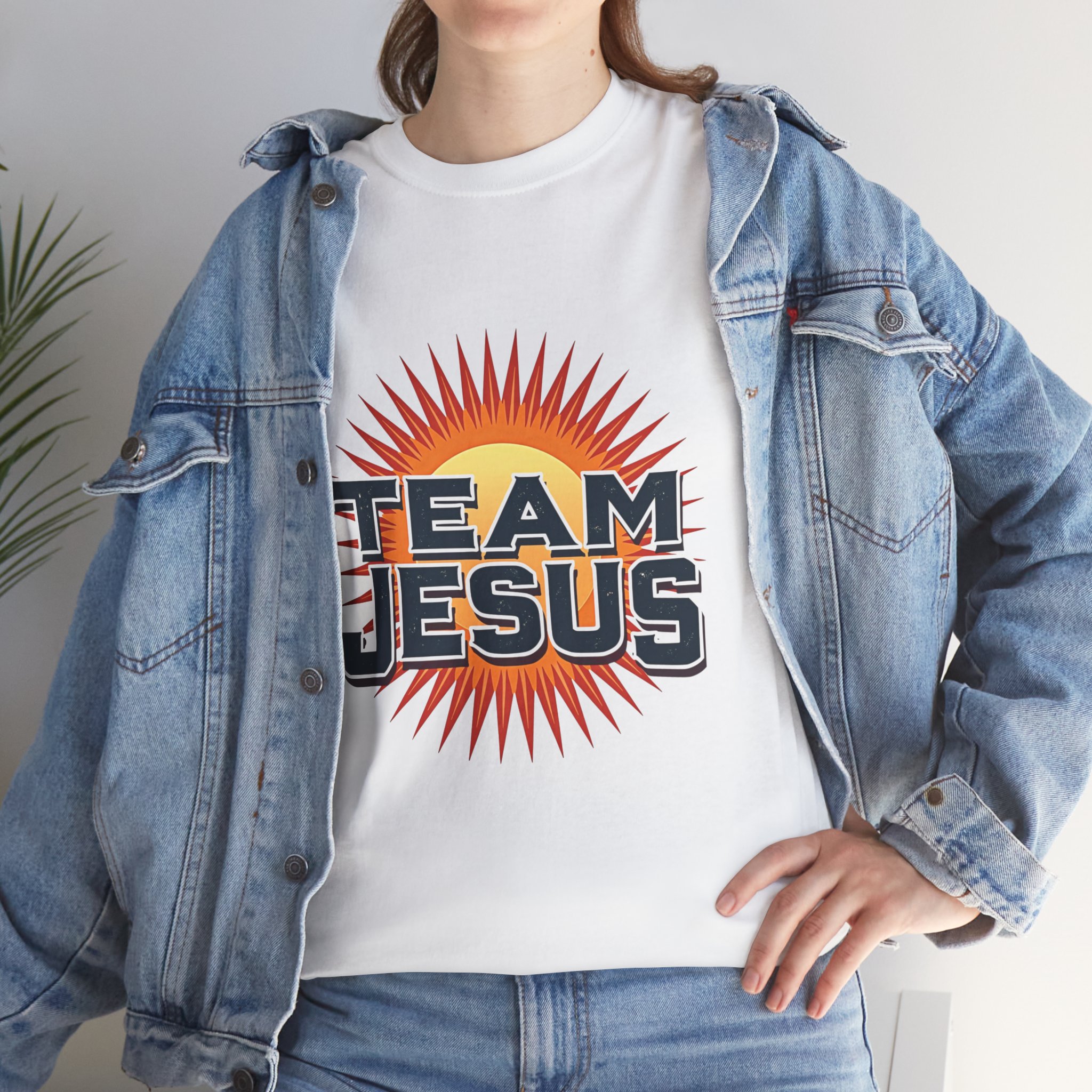 Team Jesus, Streetwear, Christian gift, Unisex Heavy Cotton Tee