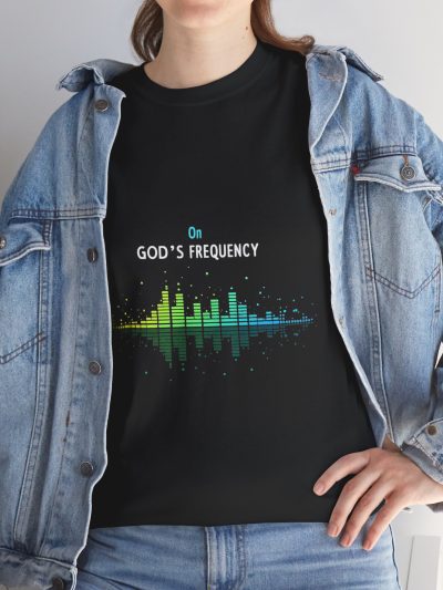 God's Frequency Tee - Unisex Cotton Shirt, Spiritual Apparel, Music Lover Gift, Inspirational T-Shirt, Comfortable Everyday Wear