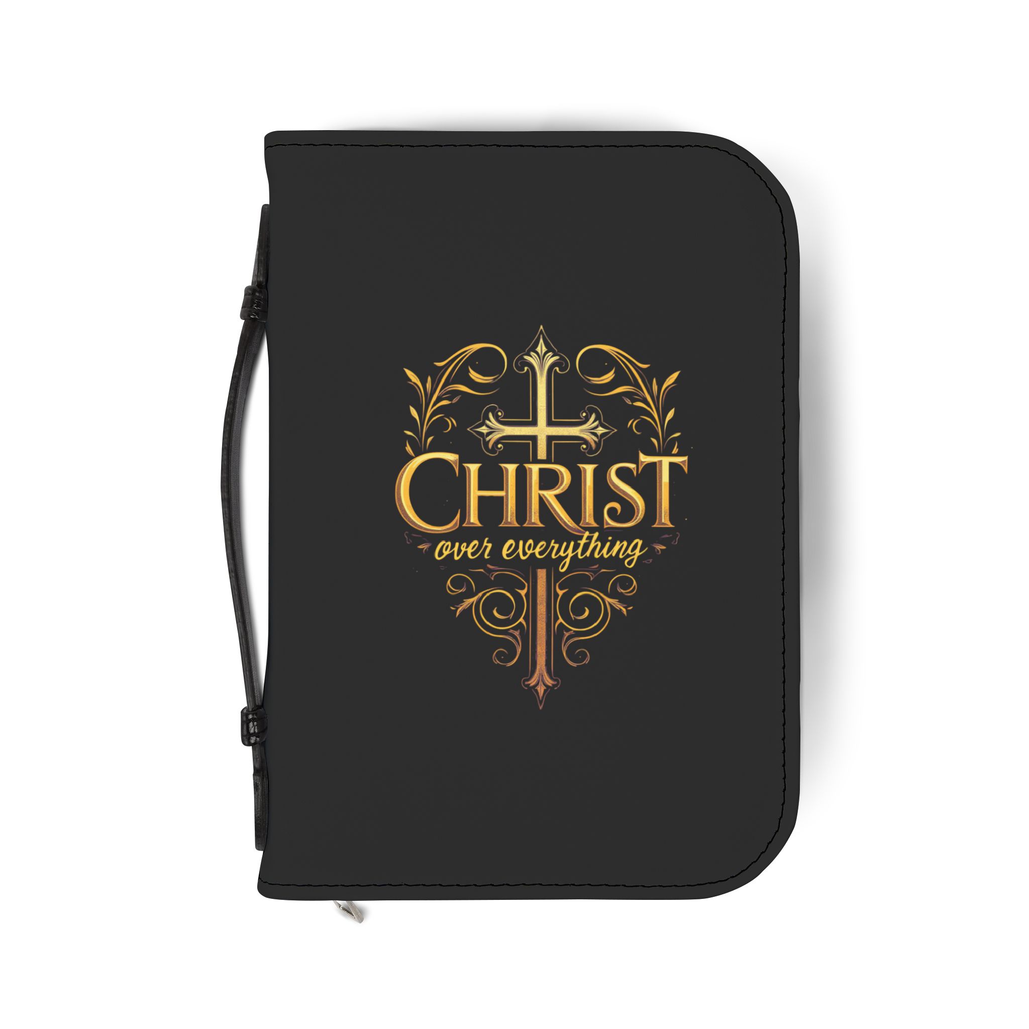 Christian Bible Cover - 'Christ Over Everything' Design, Bible Holder, Religious Gift, Church Accessory, Christian Faith - Image 2