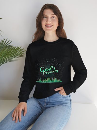 God's Frequency Unisex Crewneck Sweatshirt | Spiritual Vibes, Faith Apparel, Cozy Gift, Everyday Comfort, Unisex Fashion