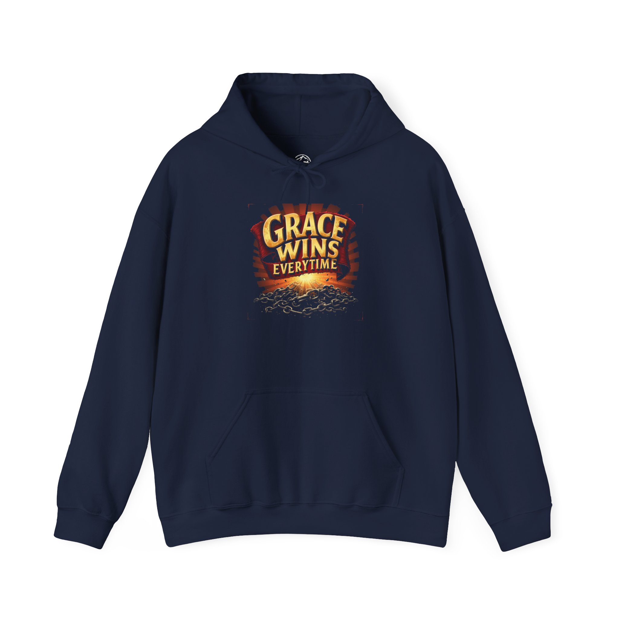 Grace Wins Unisex Hooded Sweatshirt, Inspirational Hoodie, Faith-Based Apparel, Cozy Gift for Friends, Motivational Clothing - Image 9