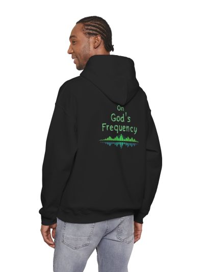God's Frequency Hooded Sweatshirt, Unisex Hoodie, Spiritual Jacket, Casual Wear, Gift for Music Lovers, Comfy Pullover