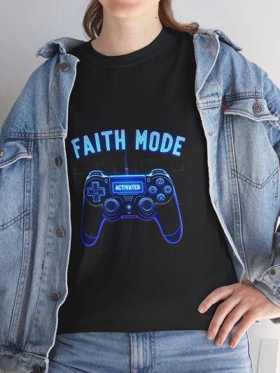 Faith Mode Unisex Tee, Gamer Shirt, Video Game Tee, Casual Wear, Gift for Gamers, Birthday Present