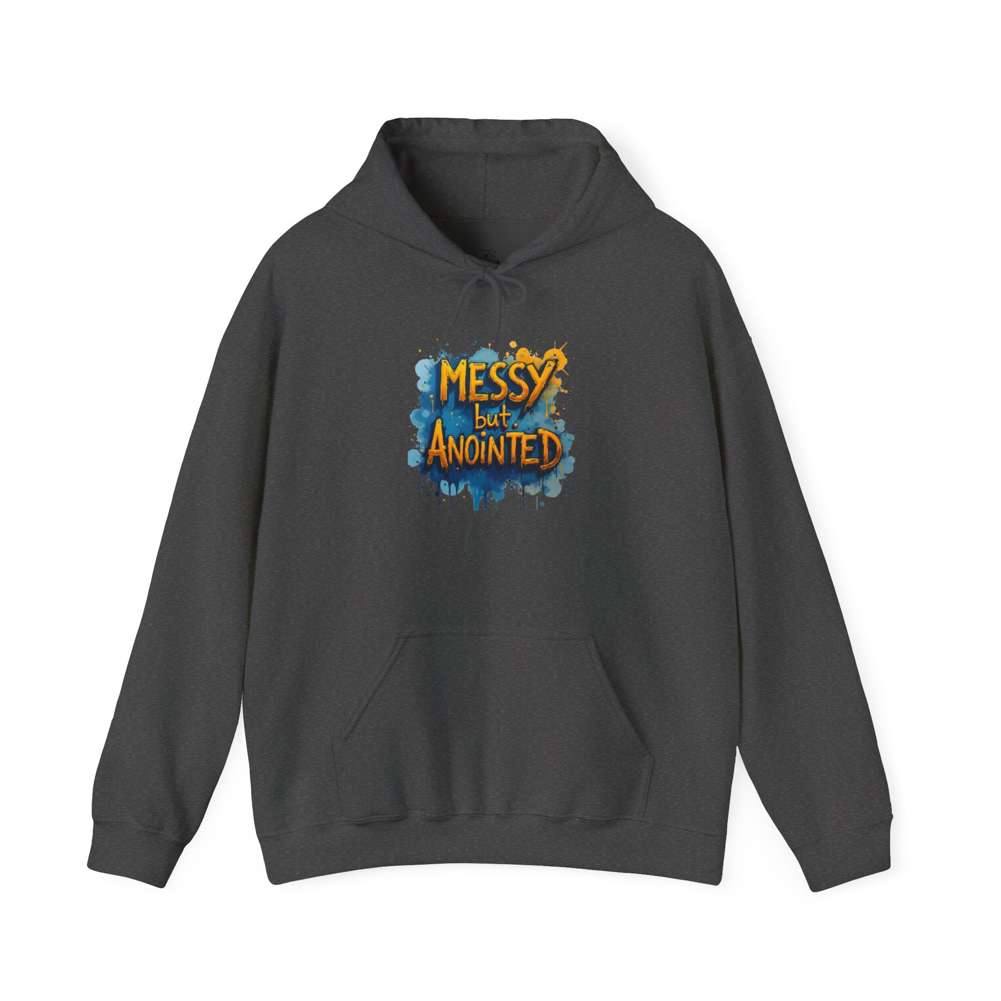 Messy but Anointed Hoodie - Unisex Heavy Blend Sweatshirt, Cozy Gift, Inspirational Apparel, Church Events, Casual Wear - Image 12