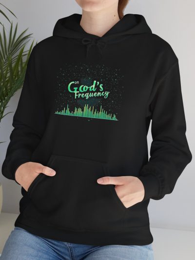 God's Frequency Unisex Hoodie, Spiritual Sweatshirt, Gift for Meditation, Music Lovers, Cozy Layer for Everyday Wear