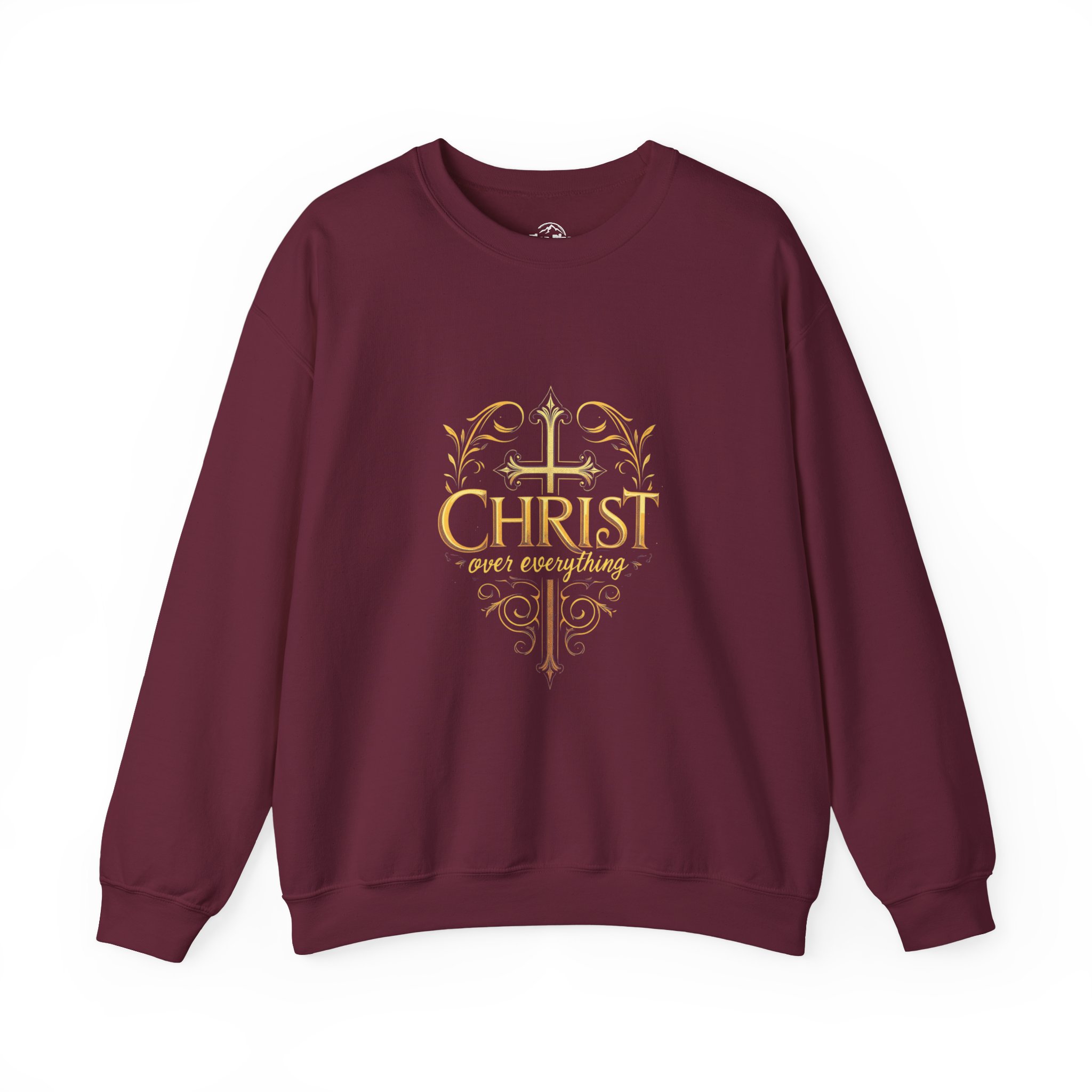 Christ Over Everything Crewneck Sweatshirt - Cozy Christian Apparel for Faith Lovers, Unisex Gift for Holidays, Church Events, Everyday Wear - Image 5
