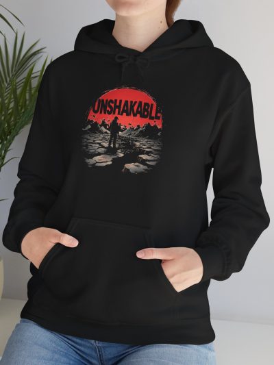 Unshakable Hoodie: Empowering Unisex Heavy Blend Sweatshirt for Everyday Comfort, Perfect Gift for Courage, Motivation, and Resilience