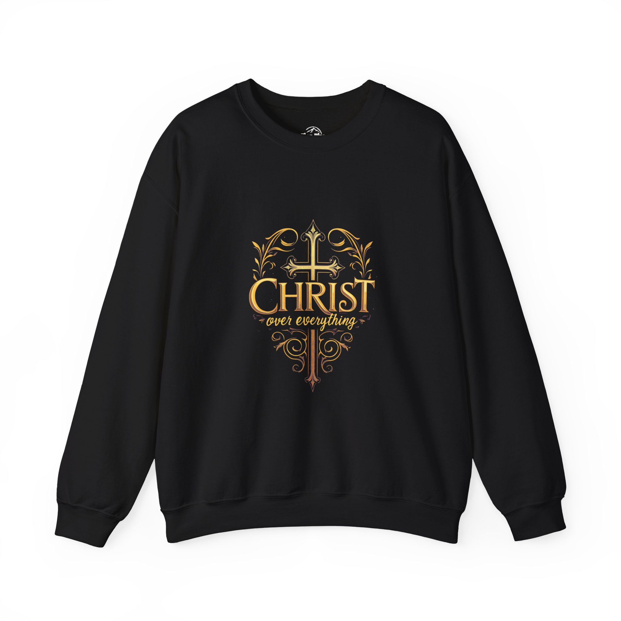 Christ Over Everything Crewneck Sweatshirt - Cozy Christian Apparel for Faith Lovers, Unisex Gift for Holidays, Church Events, Everyday Wear - Image 3