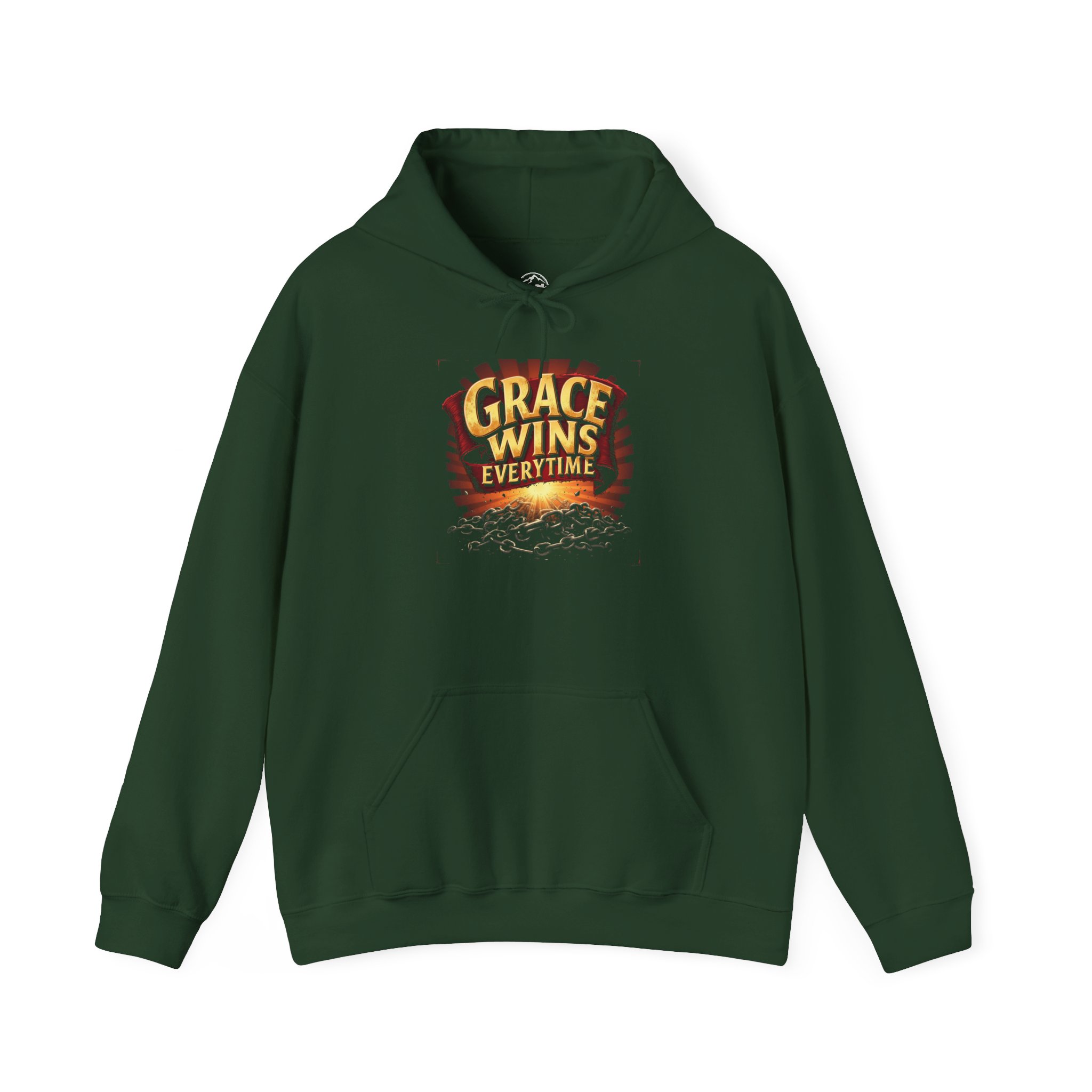 Grace Wins Unisex Hooded Sweatshirt, Inspirational Hoodie, Faith-Based Apparel, Cozy Gift for Friends, Motivational Clothing - Image 8