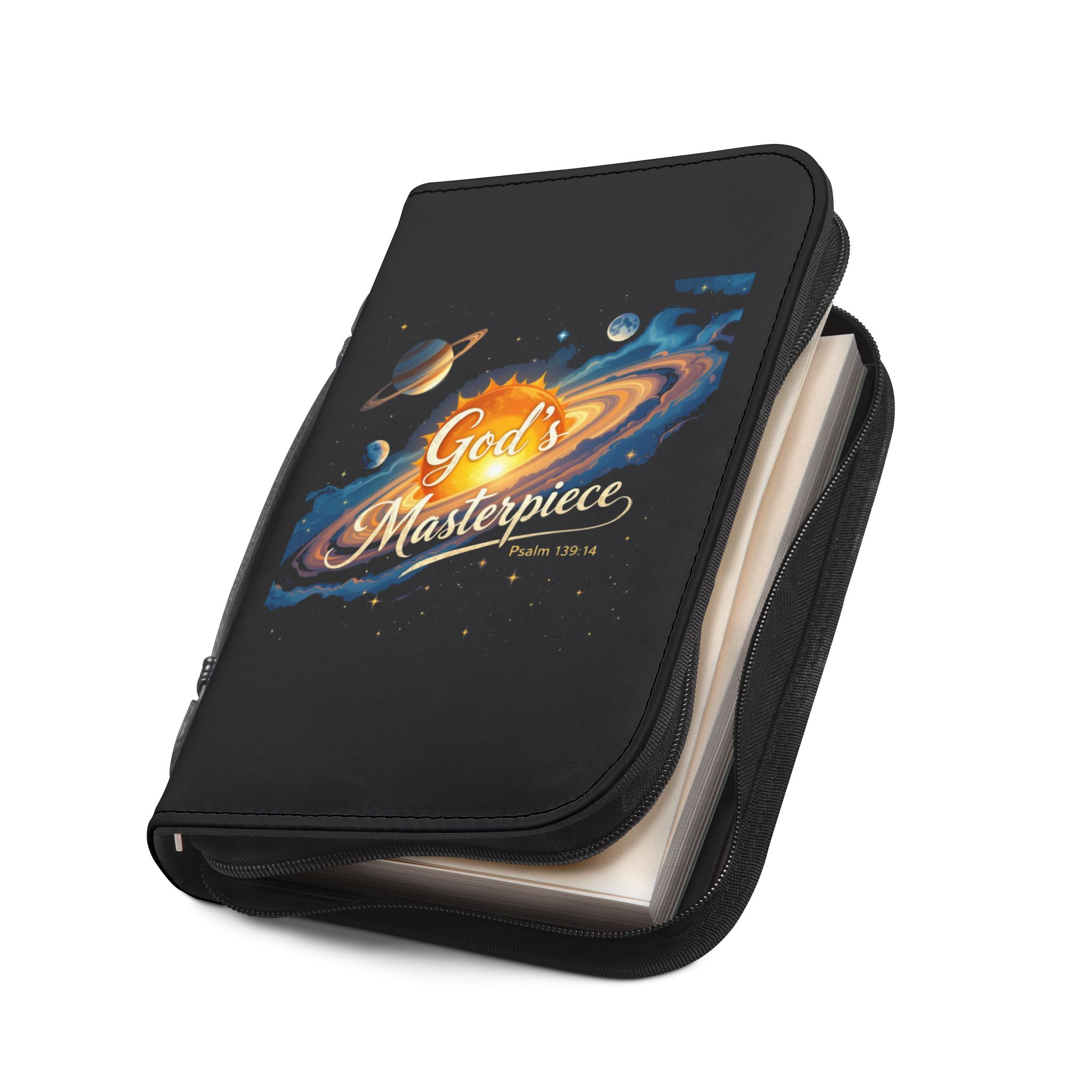 God's Masterpiece Bible Cover | Psalm 19:1 Space Galaxy Design - Image 6