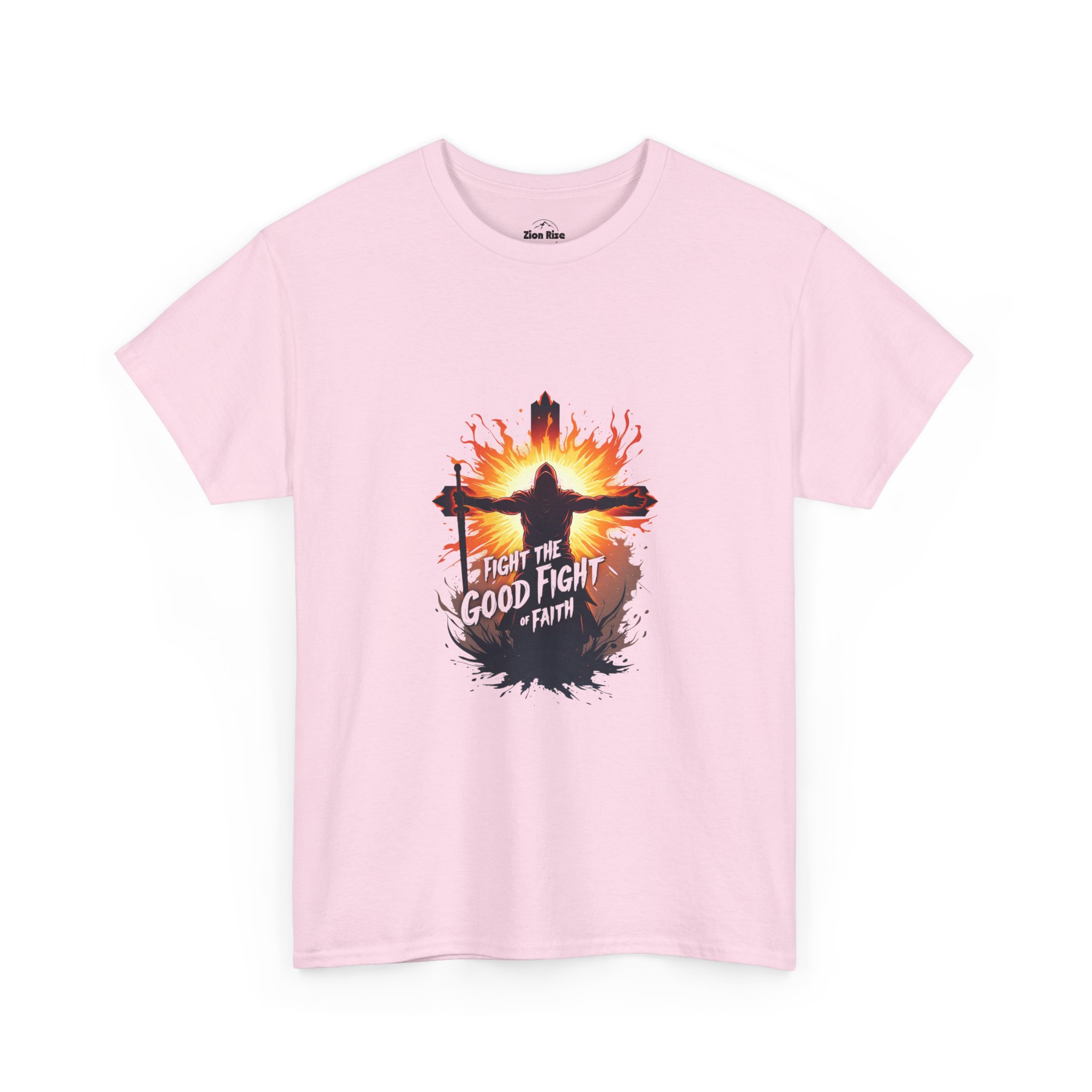 Fight the Good Fight, Christian Streetwear, Gift, Unisex Heavy Cotton Tee - Image 16