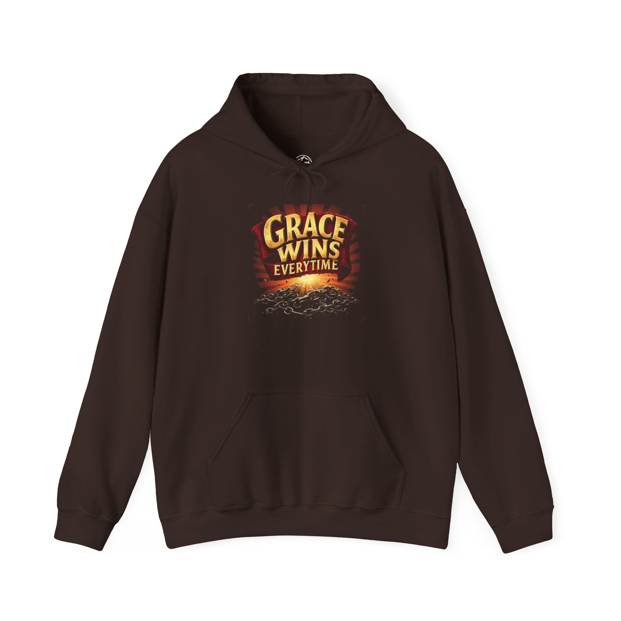 Grace Wins Unisex Hooded Sweatshirt, Inspirational Hoodie, Faith-Based Apparel, Cozy Gift for Friends, Motivational Clothing - Image 7