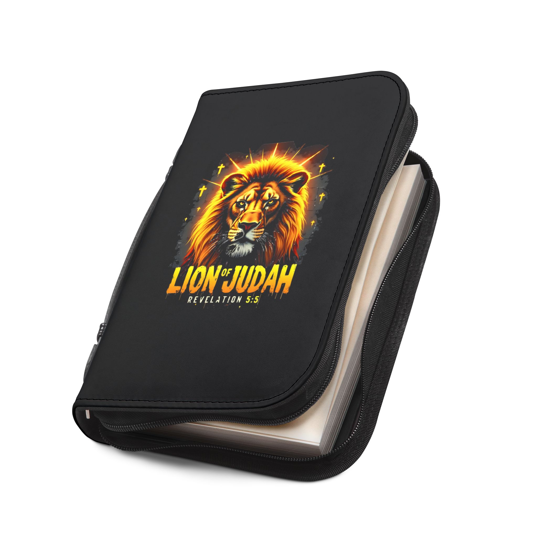 Lion of Judah Bible Cover | Revelation 5:5 Christian Scripture Zippered Case - Image 6