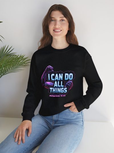 I Can Do All Things scripture crewneck | Philippians 4:13 sweatshirt