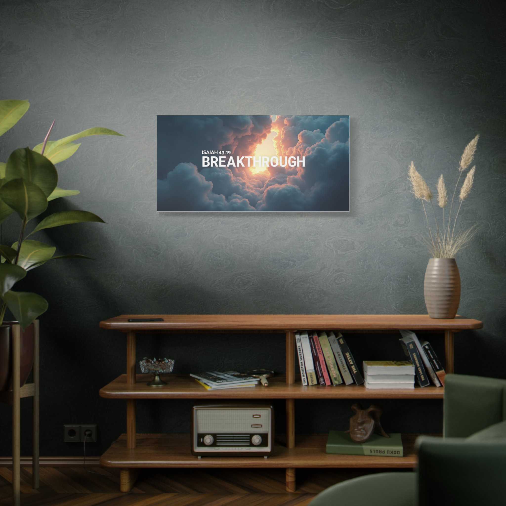 Breakthrough Canvas Wall Art — Isaiah 43:19 Inspirational Matte Stretched Canvas - Image 5