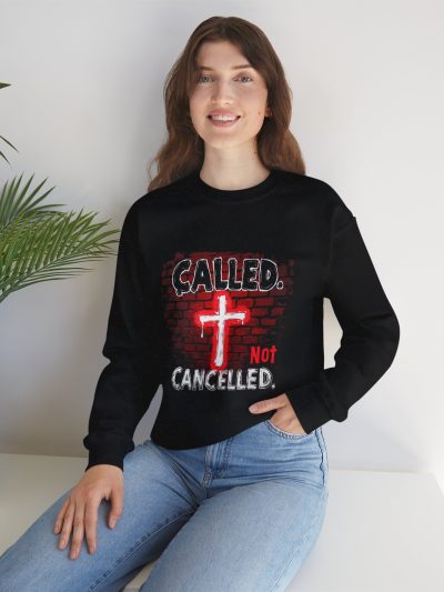 Faith-Inspired Unisex Heavy Blend Crewneck Sweatshirt, Inspirational Apparel, Religious Gift, Cozy Clothing, Casual Streetwear