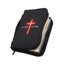 Illuminated Cross Bible Cover, Christian Scripture Holder, Religious Gift, Faith Organizer, Church Accessory