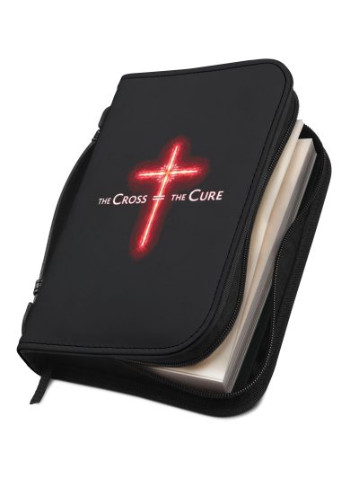 Illuminated Cross Bible Cover, Christian Scripture Holder, Religious Gift, Faith Organizer, Church Accessory