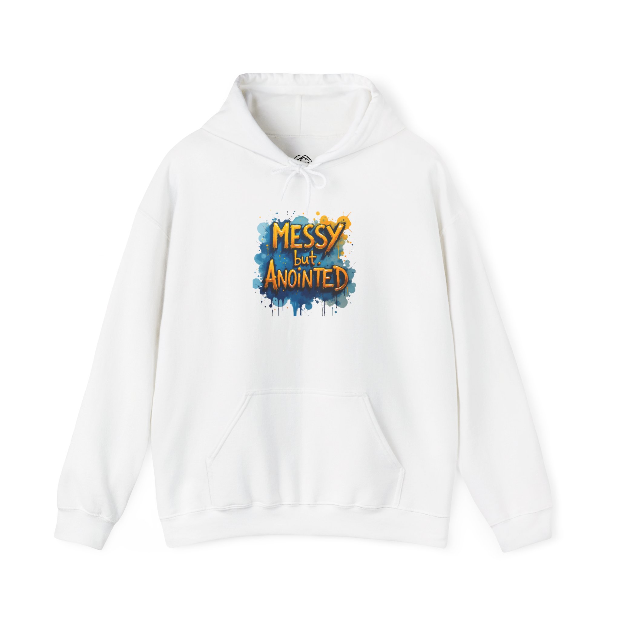 Messy but Anointed Hoodie - Unisex Heavy Blend Sweatshirt, Cozy Gift, Inspirational Apparel, Church Events, Casual Wear - Image 3