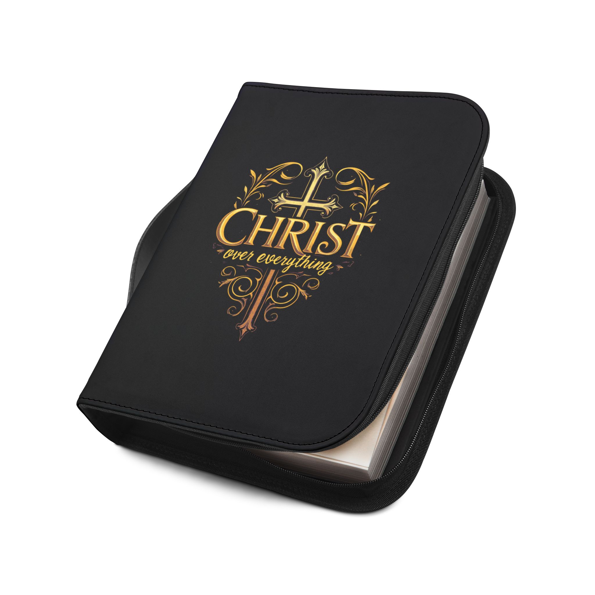 Christian Bible Cover - 'Christ Over Everything' Design, Bible Holder, Religious Gift, Church Accessory, Christian Faith - Image 8