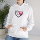 Heart Chain Unisex Hoodie, Cozy Gift for Friends, Couples' Casual Wear, Stylish Everyday Sweatshirt