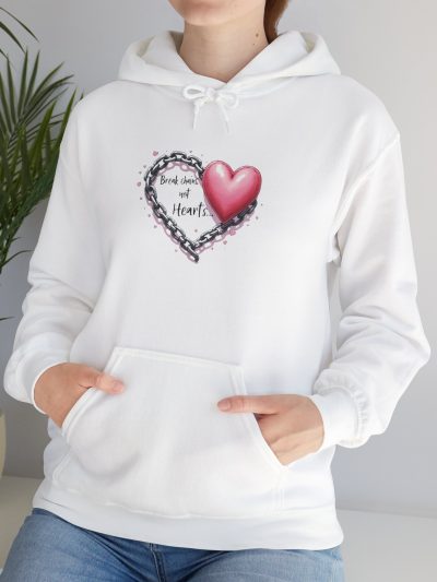 Heart Chain Unisex Hoodie, Cozy Gift for Friends, Couples' Casual Wear, Stylish Everyday Sweatshirt