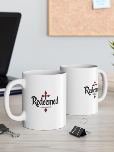 Faith-Inspired 11oz Mug, Christian Coffee Cup, Gift for Believers, Religious Mug, Galatians 3:13