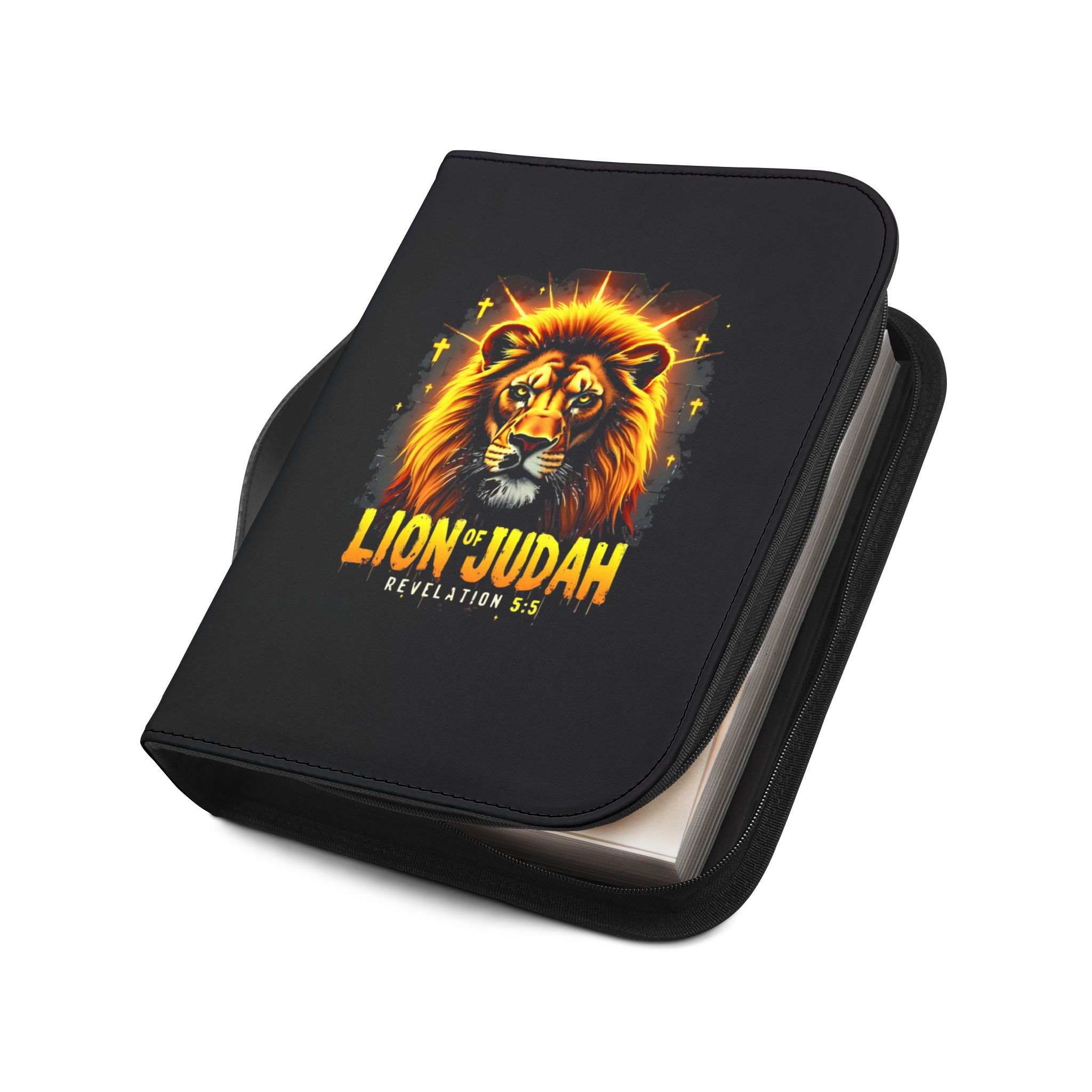 Lion of Judah Bible Cover | Revelation 5:5 Christian Scripture Zippered Case - Image 8