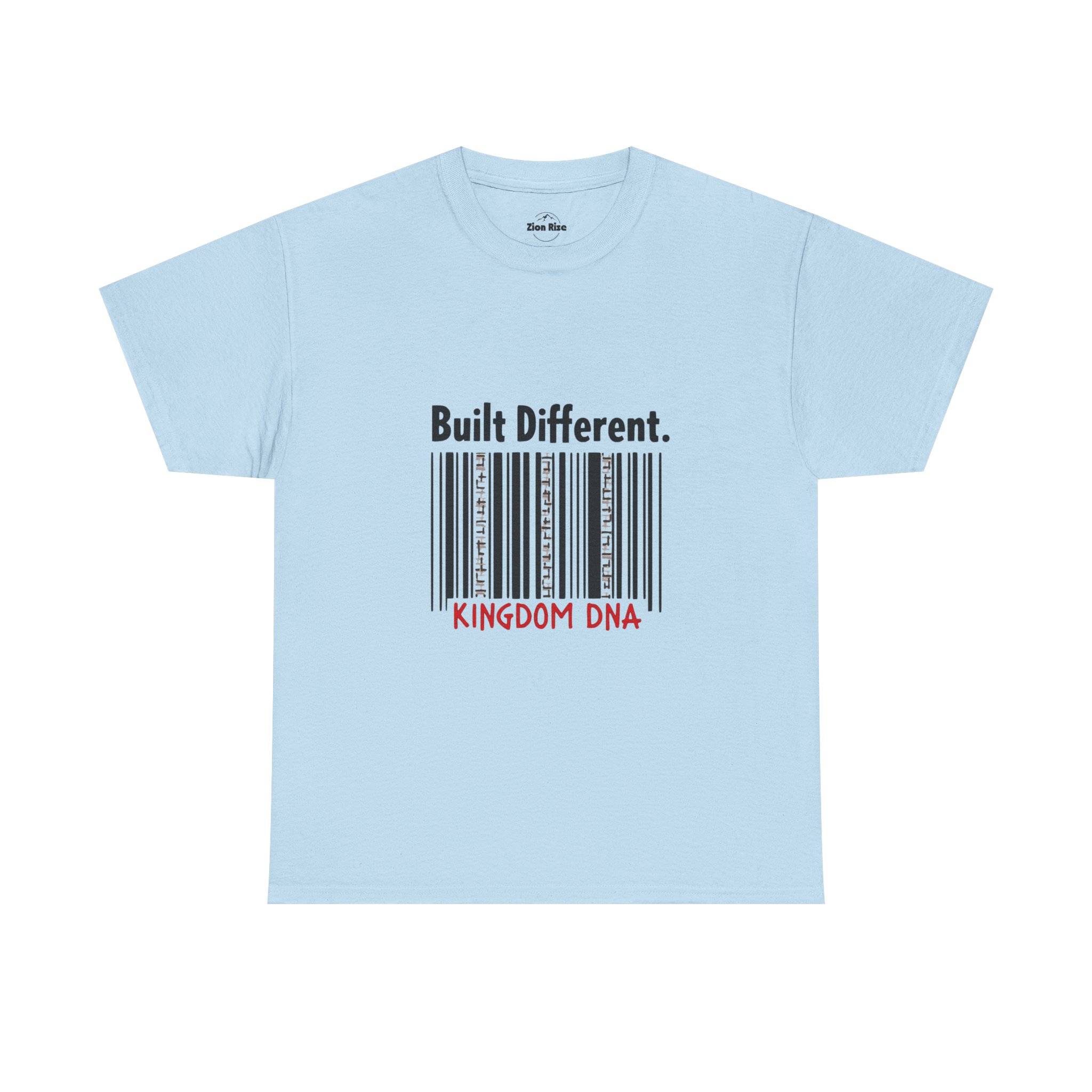 Unisex Heavy Cotton Tee - "Built Different" DNA Barcode Shirt, Casual Wear, Graphic Tee, Gift for Him/Her, Motivational Style - Image 13