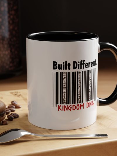 Built Different Accent Coffee Mug, Unique Ceramic Cup, Perfect Gift for Coffee Lovers, Birthday