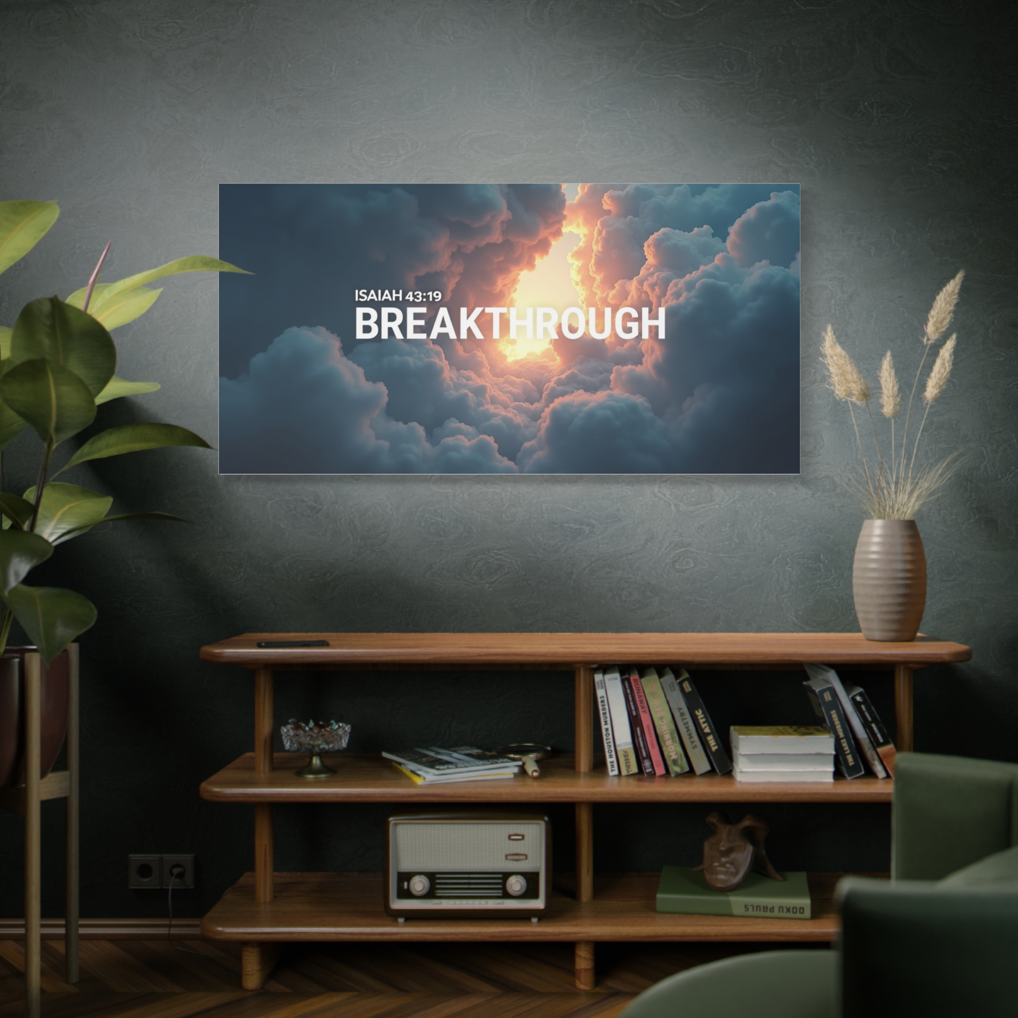 Breakthrough Canvas Wall Art — Isaiah 43:19 Inspirational Matte Stretched Canvas - Image 7