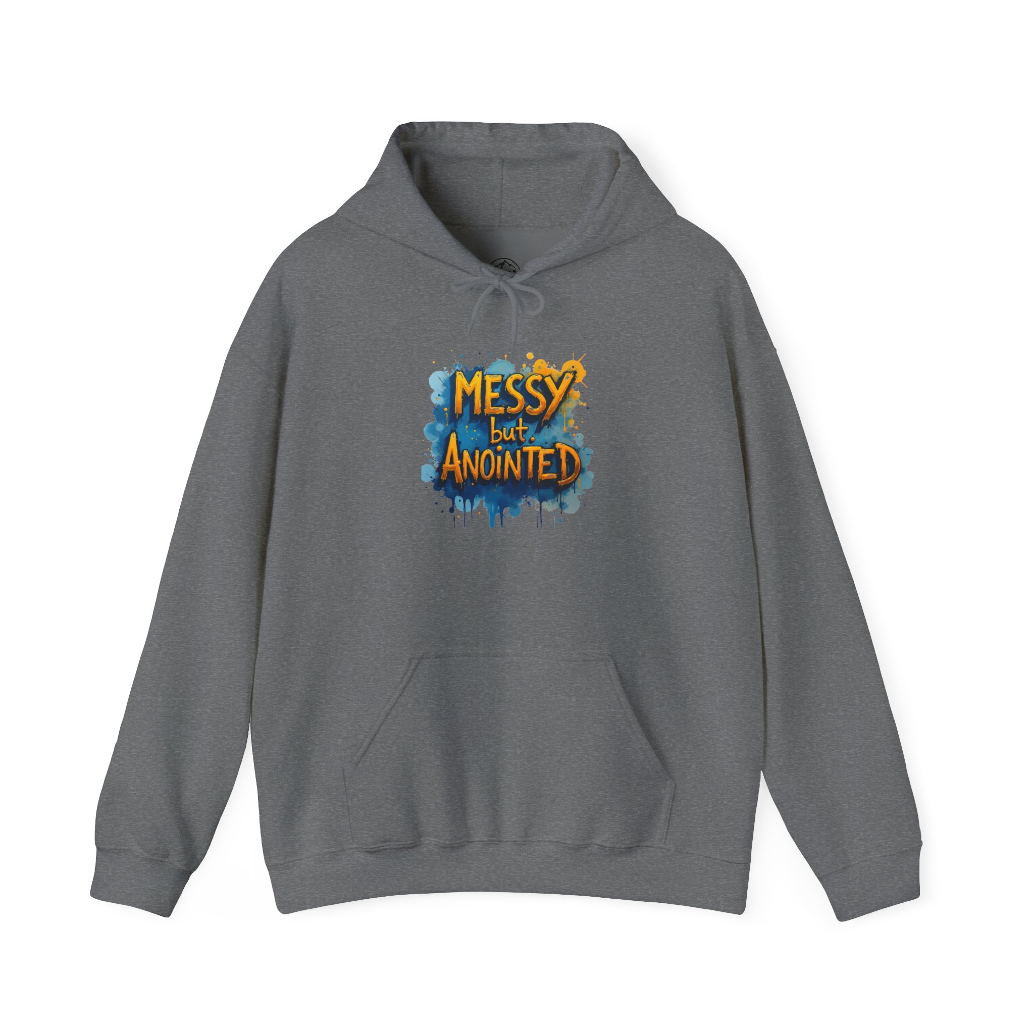 Messy but Anointed Hoodie - Unisex Heavy Blend Sweatshirt, Cozy Gift, Inspirational Apparel, Church Events, Casual Wear - Image 11