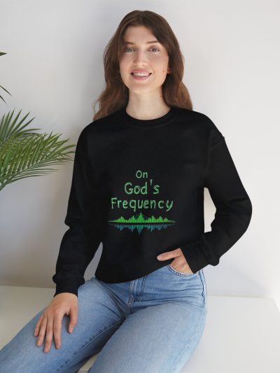 God's Frequency Crewneck Sweatshirt | Unisex Warmth, Comfortable Layering, Gift for Spiritual Seekers, Cozy Relaxation, Faith-Inspired [...]