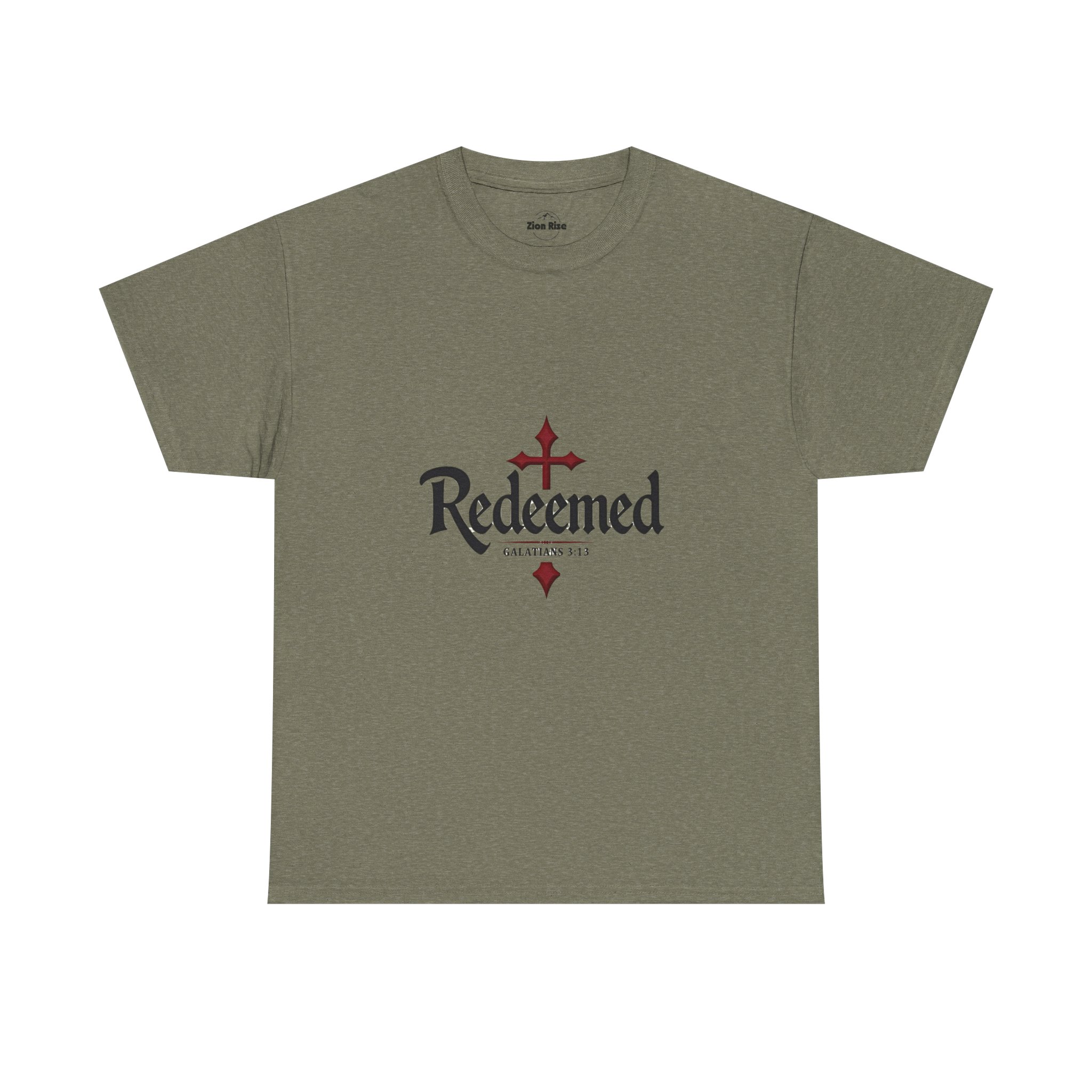 Christian, Faith Inspired, Redeemed, Unisex Heavy Cotton Tee - Image 10