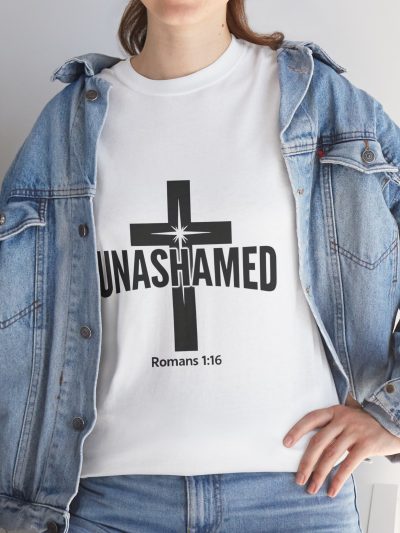 Faith Inspired, Unashamed, Unisex Heavy Cotton Tee