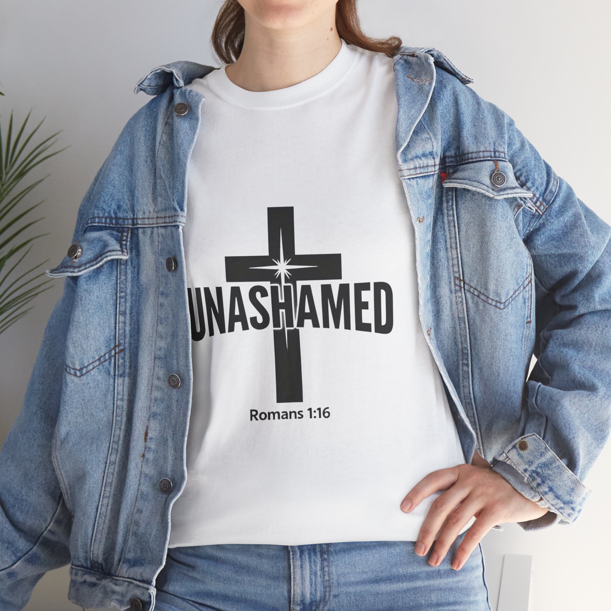 Faith Inspired, Unashamed, Unisex Heavy Cotton Tee