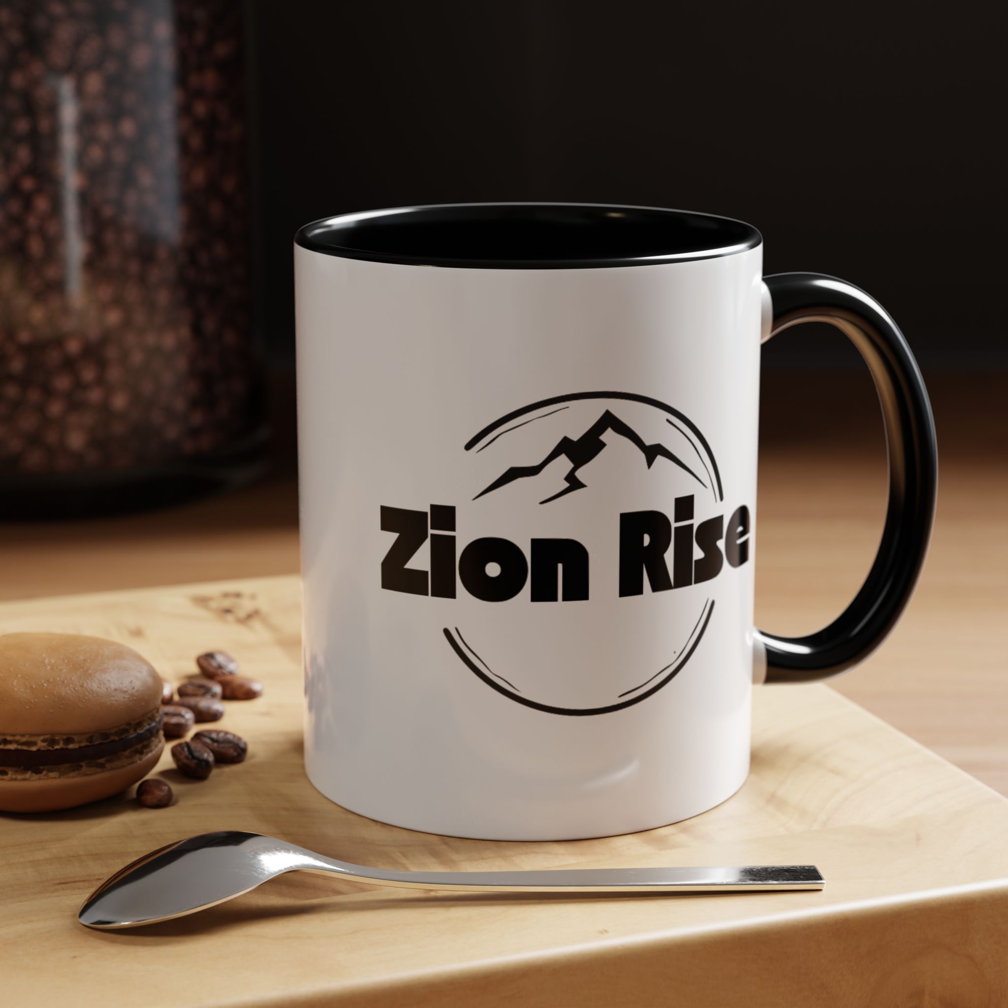 Zion Rise Accent Coffee Mug - Perfect for Nature Lovers, Adventurers, Home Office Decor, Gift for Hikers, Motivational Coffee Cup